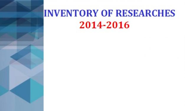 CY 2014-2016 Inventory of Student Researches