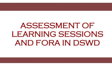 Assessment of Learning Sessions and Fora in DSWD