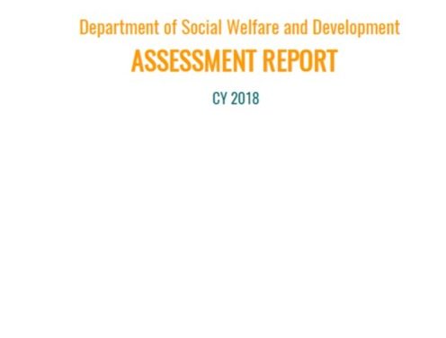 CY 2018 DSWD Assessment Report