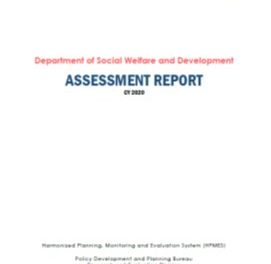 CY 2020 DSWD Assessment Report