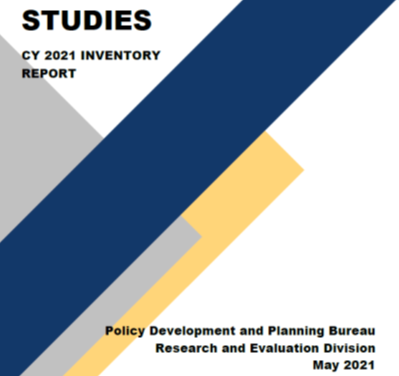 CY 2021 Inventory of Research and Evaluation Studies